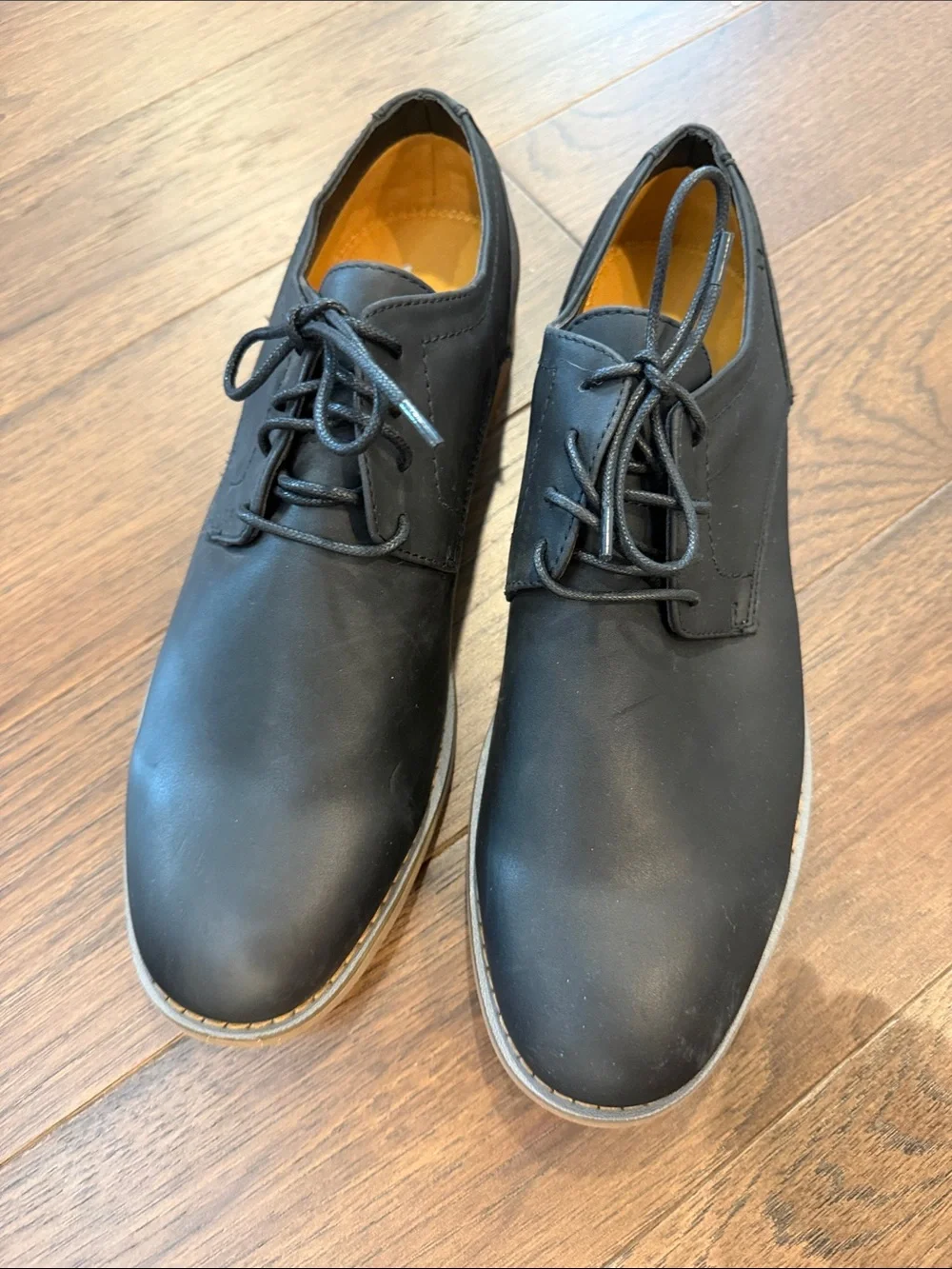 J75 Men's Classic Black Lace-Up Dress Shoes Size 12 - C27-140